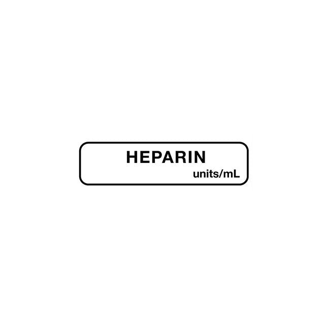 Anesthesia Label, W1-1/4
