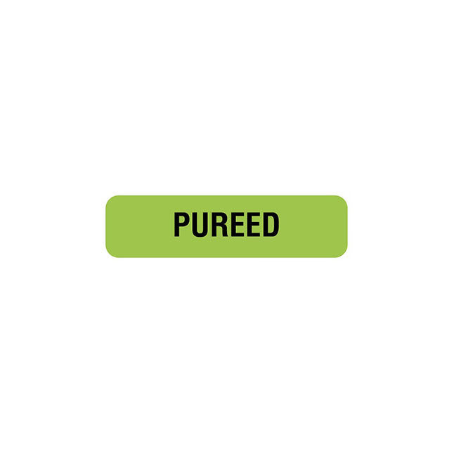 Pureed, Nutrition Communication Label, W1-1/4
