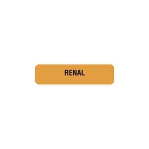 Renal, Nutrition Communication Label, W1-1/4
