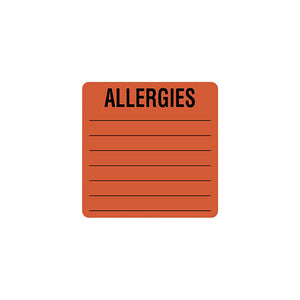 Alert Label, Fluorescent Red