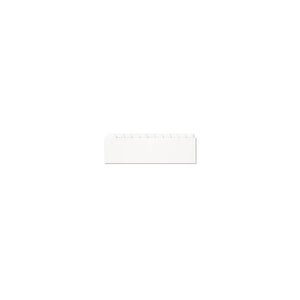 Divider Set, Poly, Side Opening, 11 Blank Tab, White