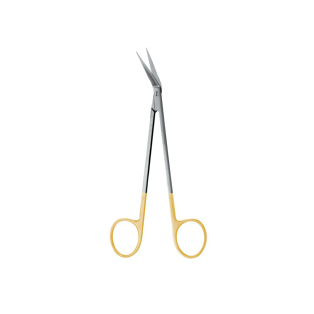 Locklin Scissor, Straight, 16.5CM, 1 Blade Serrated, Tungsten Carbide