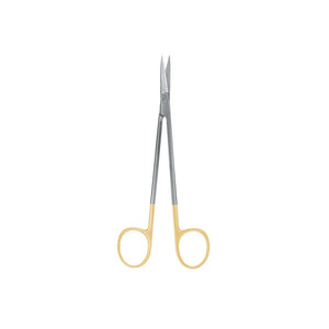 Kelly Scissor Straight, 16CM, 1 Blade Serrated, Tungsten Carbide