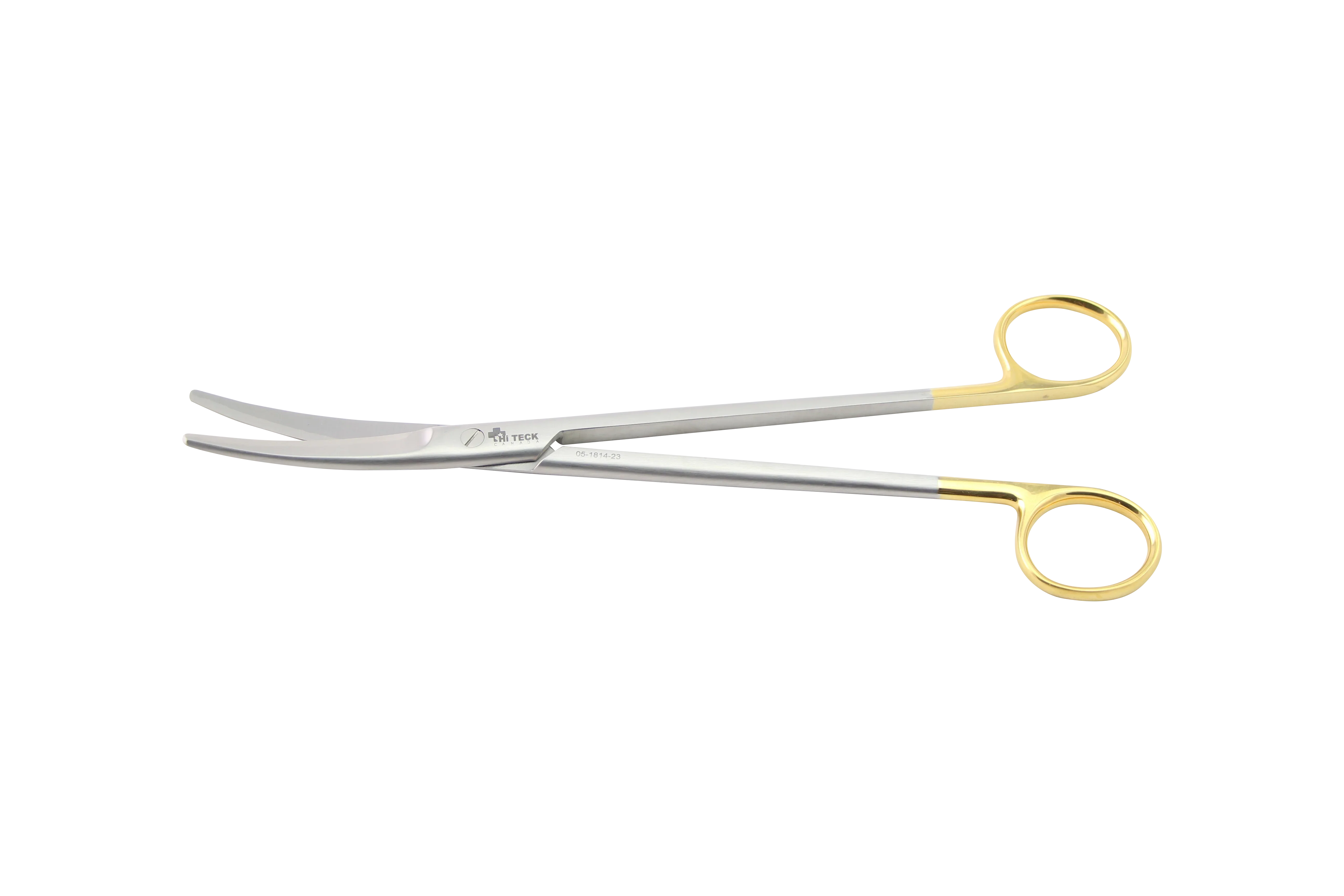 HiTeck Mayo Scissor, Curved, Beveled Blades, Tungsten Carbide, 23CM