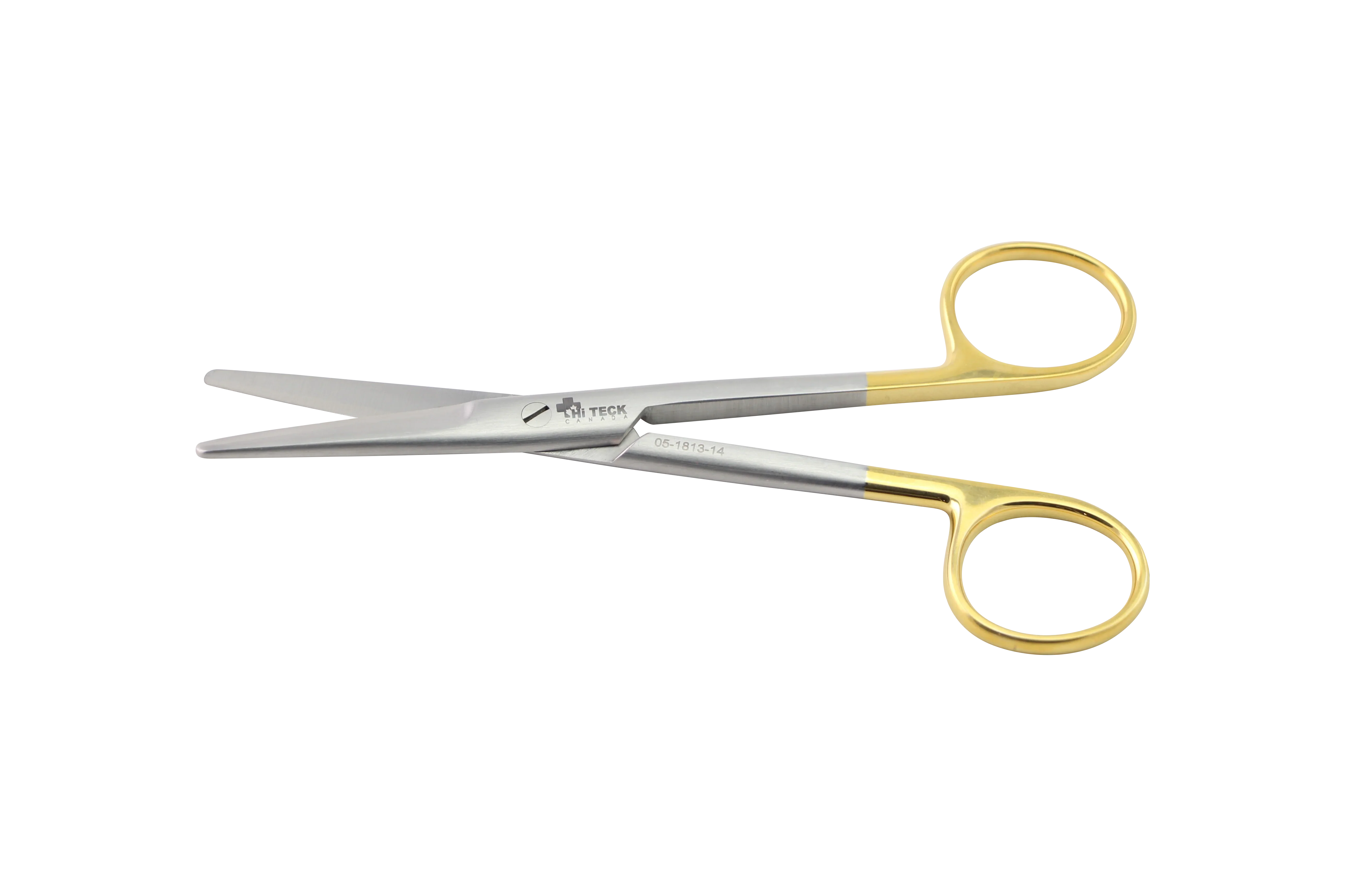 HiTeck Mayo Scissor, Straight, Beveled Blades, Tungsten Carbide, 14.5CM