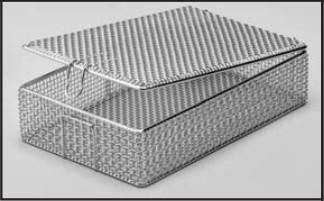Kit Basket with Hinged Lid, K