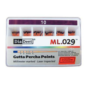 Millimeter Marked and Laser Inspected Gutta Percha Points – Gutta Percha ISO ML.029, 120/Box