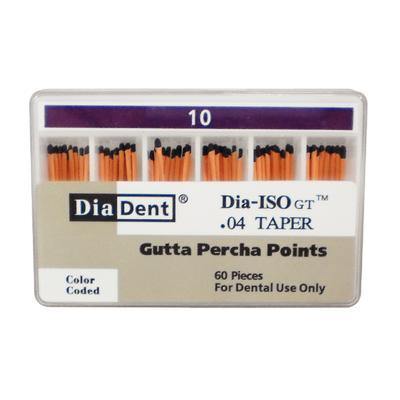 Dia-ISO GT™ Gutta Percha Points – 0.04 Taper, Slide Package 60/Box