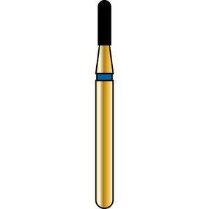 Alpen® Multi Use Diamond Burs – FG, Coarse, Blue, Cylinder Round End, 5/Pkgc