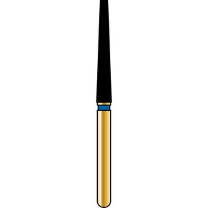 Alpen® Multi Use Diamond Burs – FG, Coarse, Blue, Cone, Long Tapered Flat End, # 848L, 1.8 mm Diameter, 12.0 mm Length, 5/Pkg