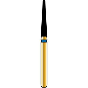 Alpen® Multi Use Diamond Burs – FG, Coarse, Blue, Cone, Long Tapered Round End, 5/Pkg
