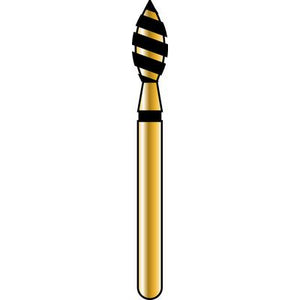 Alpen® TurboCut™ Diamond Burs – FG, Super Coarse, Black, 5/Pkg