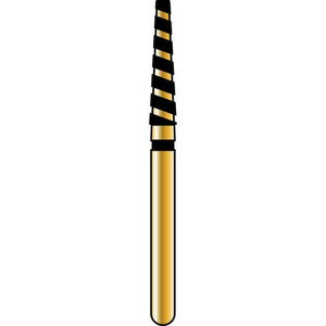 Alpen® TurboCut™ Diamond Burs – FG, Super Coarse, Black, 5/Pkg