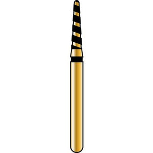 Alpen® TurboCut™ Diamond Burs – FG, Super Coarse, Black, 5/Pkg