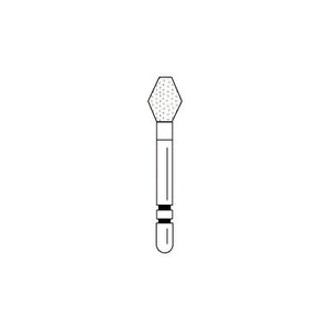 Two Striper® Diamond Burs – FG, Fine, Red, Barrel, # 230, 3.4 mm Major/1.3 mm Minor Diameter, 5/Pkg