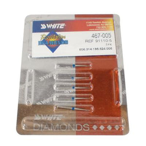 Revelation® Diamonds – Specialty, FG, 5/Pkg, Medium, Size #467-005, 0.5 mm Diameter