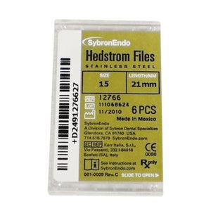 Hedstrom Files – Plastic Handle, Stainless Steel, 6/Pkg