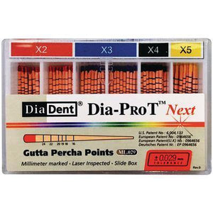 Dia-Pro T™ NEXT Gutta Percha Points, 60/Pkg