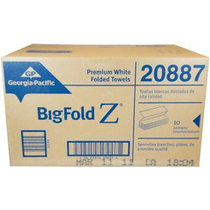 BigFold Z® Premium C-Fold Paper Towels, White