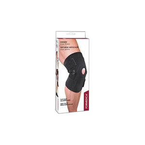 Hinged Knee Brace, Neoprene, Large/XL, Black