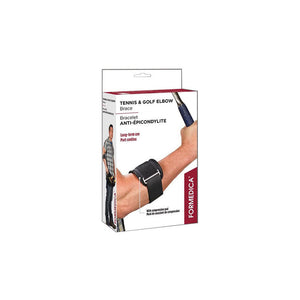Tennis and Golf Elbow Brace, Neoprene, Black