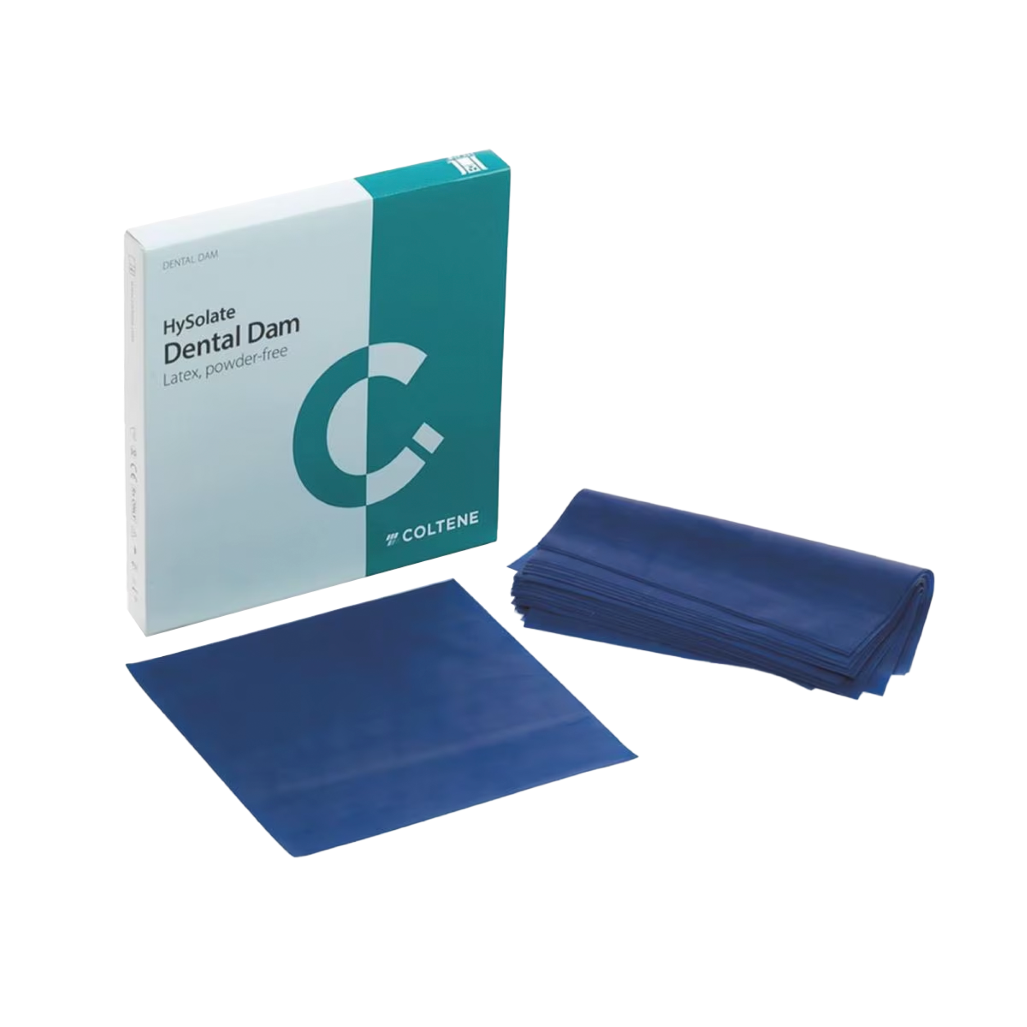 Hysolate Latex Dental Dam – Blue, Heavy, 152 mm x 152 mm, 36/Pkg