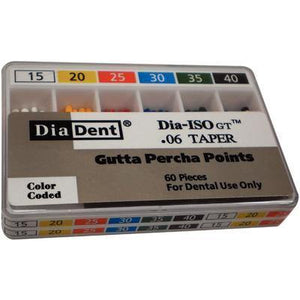 Dia-ISO GT™ Gutta Percha Points – 0.06 Taper, 60/Box