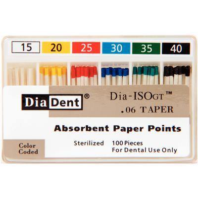 Dia-ISO GT™ Absorbent Paper Points – 0.06 Taper, ISO-GT, 100/Pkg