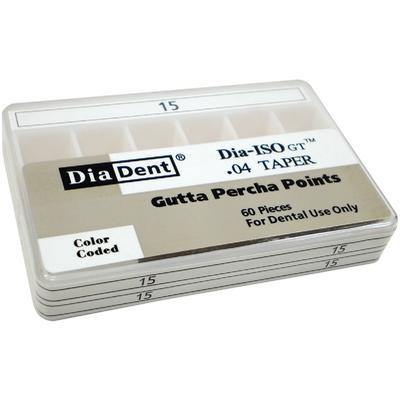 Dia-ISO GT™ Gutta Percha Points – 0.04 Taper, Slide Package 60/Box