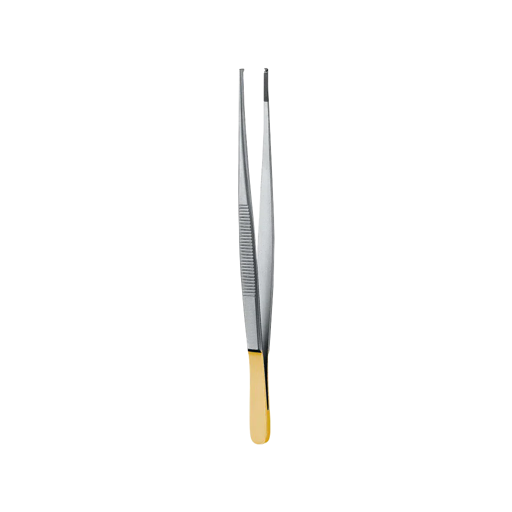 Standard Tissue Forcep 1x2, Serrated, Tungsten Carbide, 14.5CM