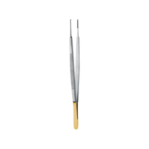 Gerald Tissue forcep, 1x2 Teeth, Tungsten Carbide, 18CM