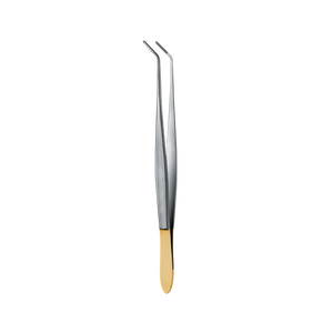 Cushing Dressing Forcep, Serrated, Angled, Tungsten Carbide, 18CM