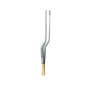 Cushing Taylor Bayonet Dressing Forcep, Serrated, Tungsten Carbide, 18CM