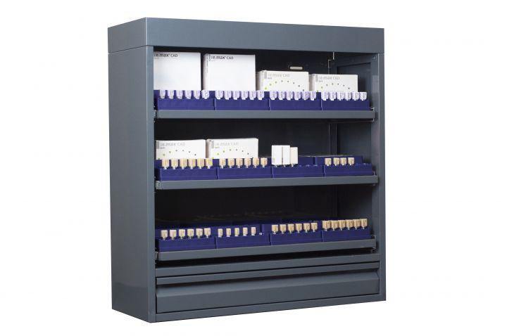 CAD/CAM Block Lockers with Internal Organizers