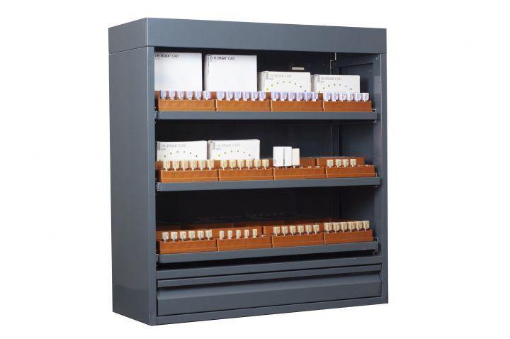 CAD/CAM Block Lockers with Internal Organizers