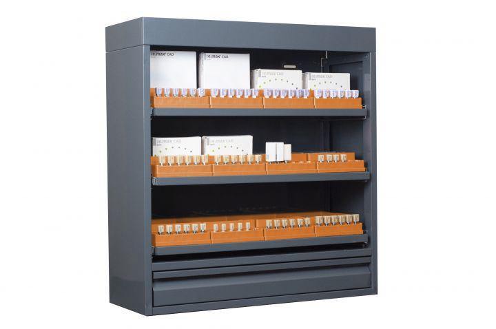 CAD/CAM Block Lockers with Internal Organizers