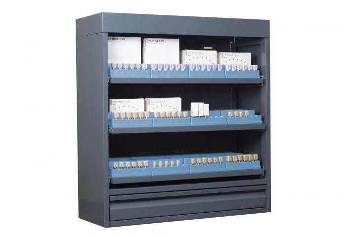 CAD/CAM Block Lockers with Internal Organizers