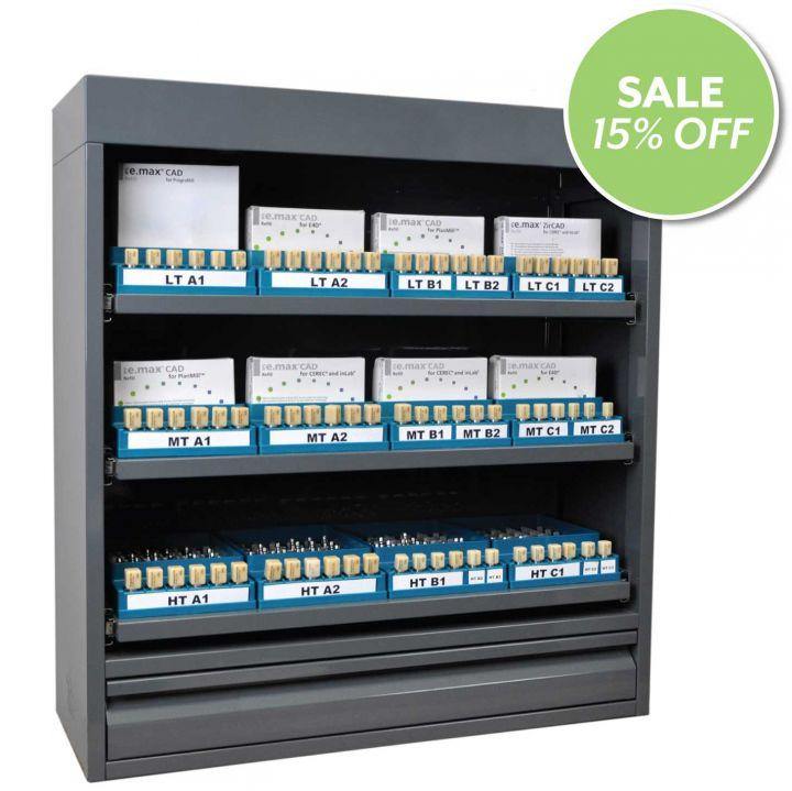 CAD/CAM Block Lockers with Internal Organizers