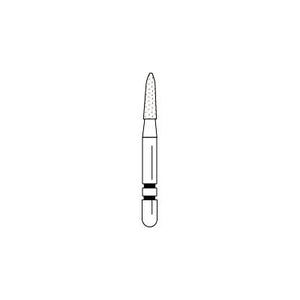 Two Striper® Diamond Burs – FG, Fine, Red, Flame, 5/Pkg