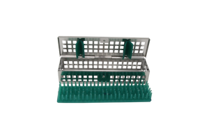 Sterilization Cassette for Clamps, Small Parts & Handpieces, With Silicone Mat - 150x40x30, Non Detachable