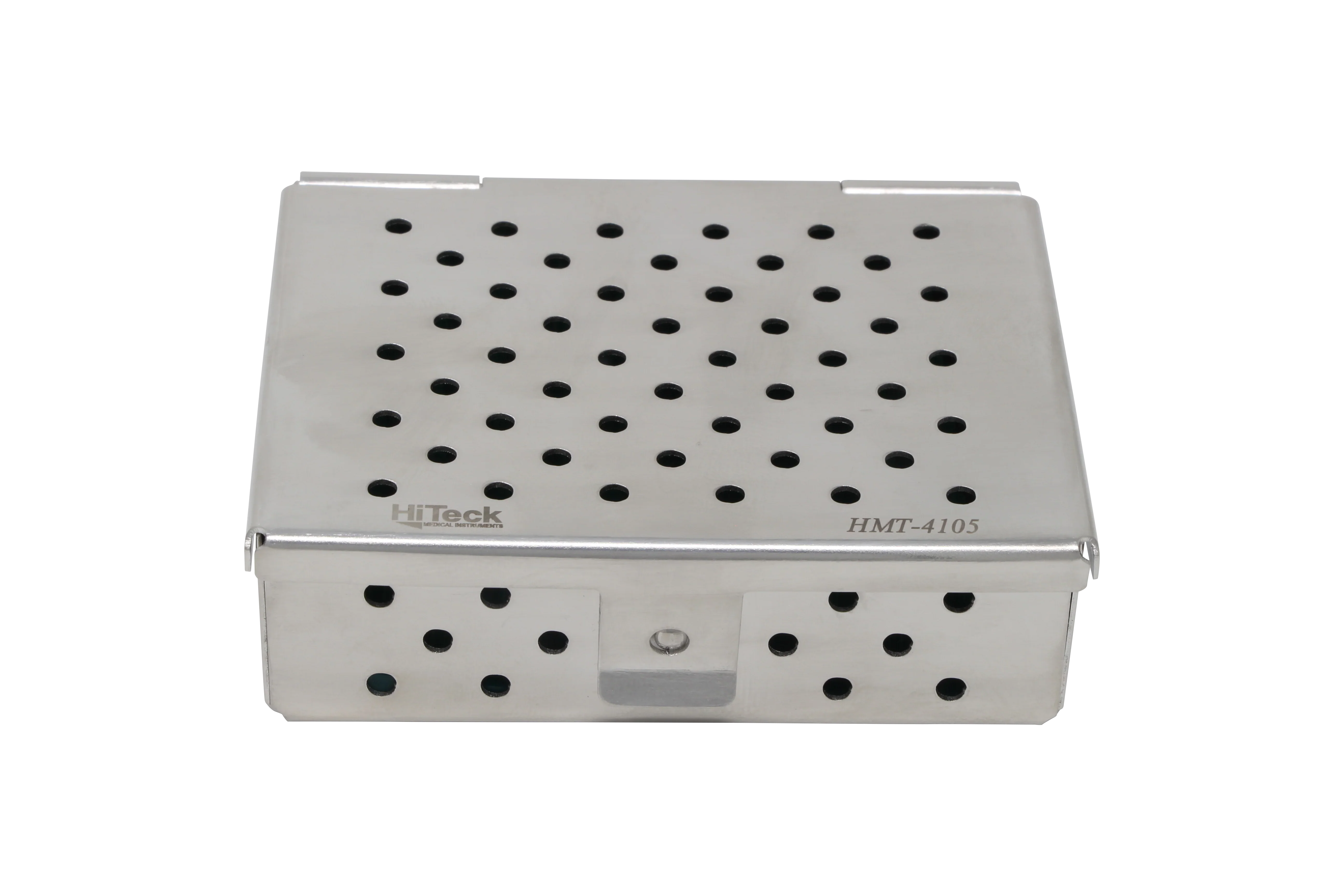 Sterilization Cassette for Clamps, Small Parts & Handpieces, With Silicone Mat - 80x60x25, Non Detachable
