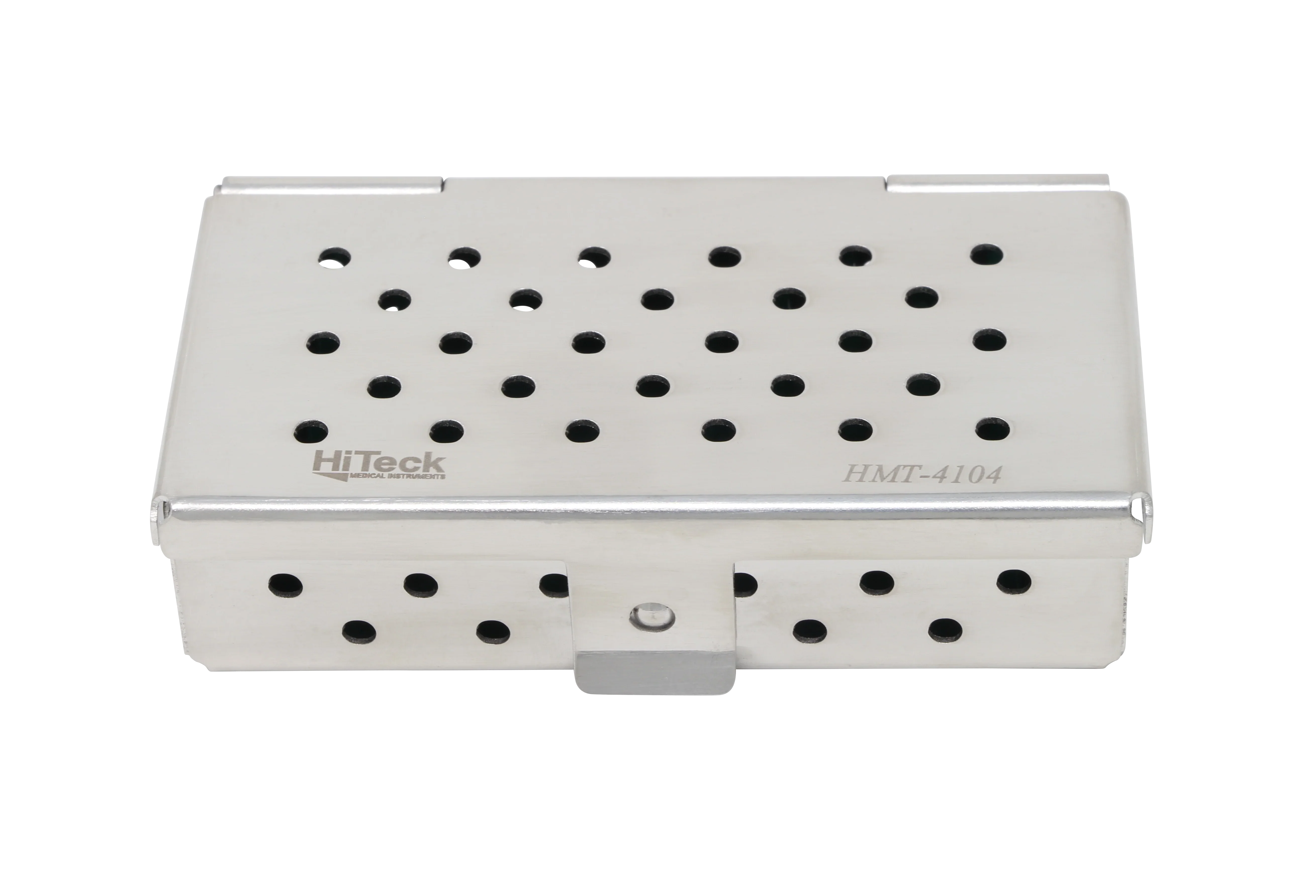 Sterilization Cassette for Clamps, Small Parts & Handpieces, With Silicone Mat - 80x40x20, Non Detachable