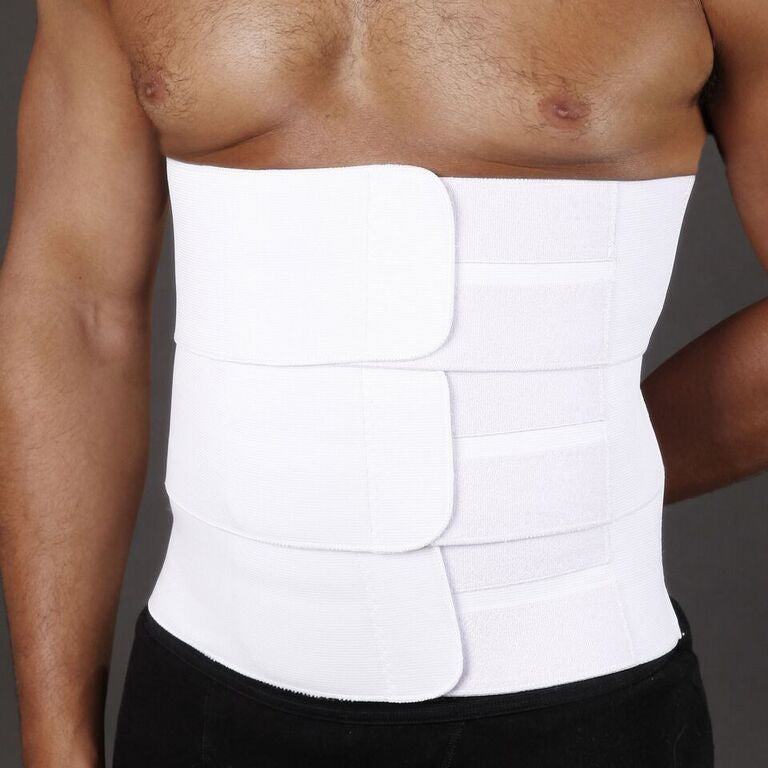 Unisex Multi-Flap Waistbinder, Three Flap, White, 12