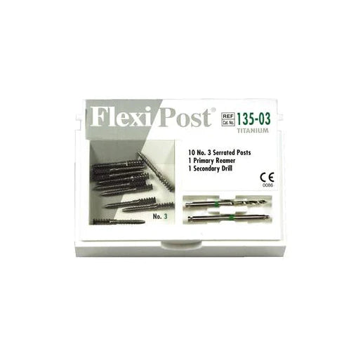 Flexi-Post® Prefabricated Split Shank Post, Titanium Refills