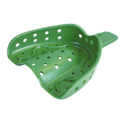COE® Disposable Spacer Impression Trays – Perforated, Green, 12/Bag