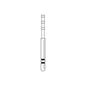 Two Striper® Depth Marker for Veneer Prep Specialty Diamond Burs – FG, Medium, Blue, Groove Cutter, 5/Pkg