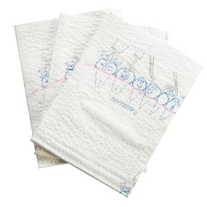 TIDI™ Tooth Patient Towels and Bibs – 2-Ply Tissue with 1-Ply Poly, 13