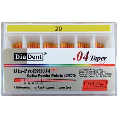 Dia-Pro ISO GT™ Taper Gutta Percha Points – MI.029, 60/Box