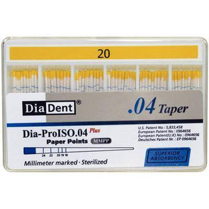 Dia-ProISO GT Paper Points – 0.04 Taper, Spillproof Packaging, 100/Pkg