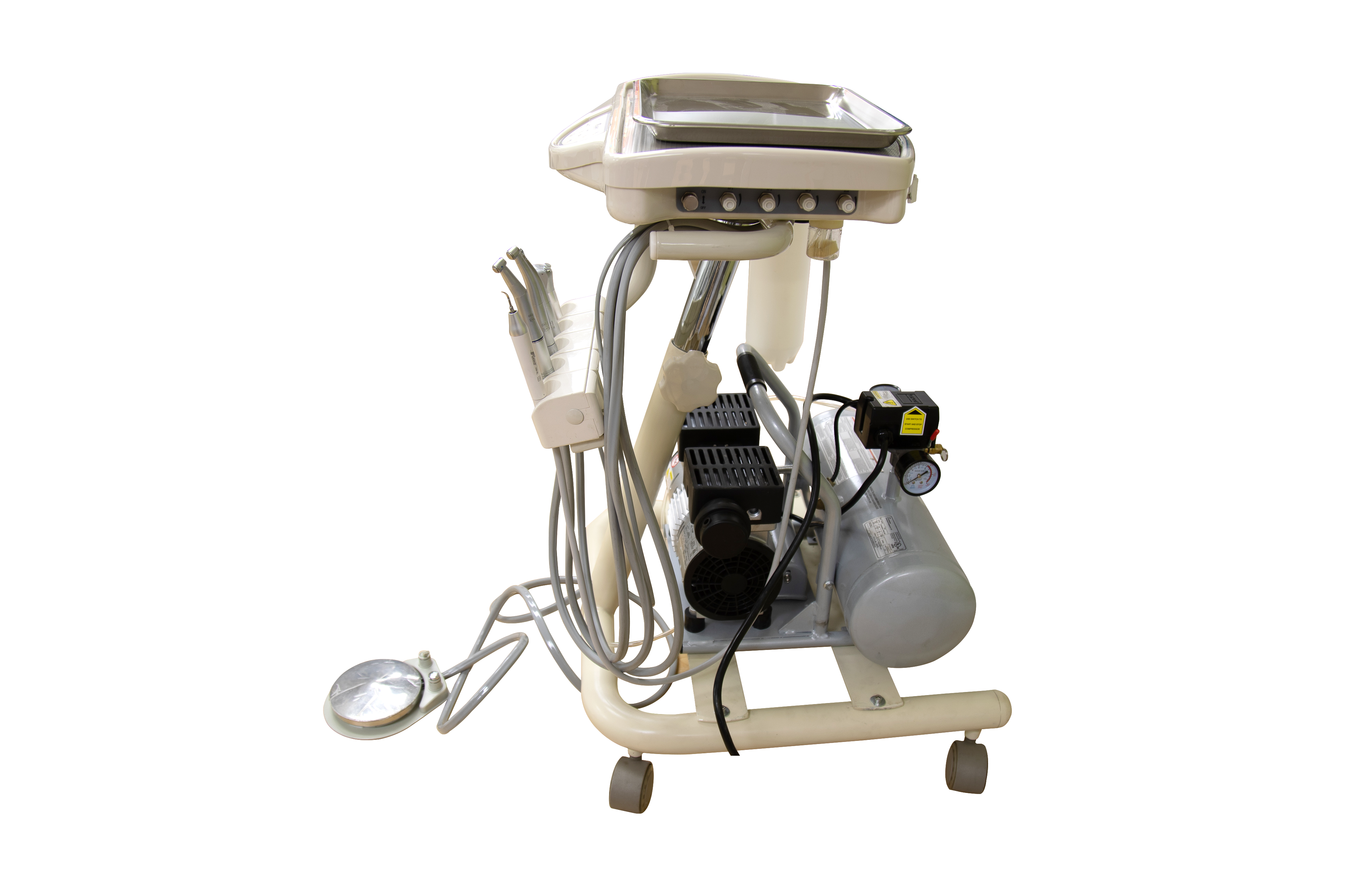 A-Series Doctors Cart with TRAD-2001 and Integrated Compressor